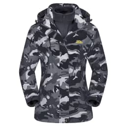 TACVASEN Womens 3 in 1 Winter Fleece Jacket Waterproof Ski Snowboard Jackets Work Rain Coat Outdoor Windbreaker Female Parka