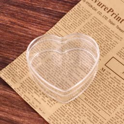 Empty Bottle Heart Shaped Candy Boxes Packaging Jar Nail Art Cosmetic Storage