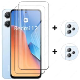Tempered Glass for Xiaomi Redmi 12 12R 12C 12 5G 13C Full Coverage Protective Glass Screen Protector for Xiaomi Redmi 12 Glass