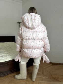 Unique Hooded Women's Winter Jacket Elegant Printed Thicken Pockets Full Sleeve Female Cotton Coat 2025 New Woman Coats Outwears