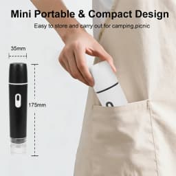Electric Vacuum Sealer Pump Handheld Air Pump for Food Fresh-Keeping Home Portable Rechargeable Automatic Sealing Machine