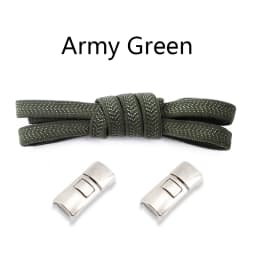 Cross buckle Elastic Laces Sneakers Shoelaces without ties 8MM Thick Flats No Tie Shoe laces Kids Adult Running Rubber Shoelace