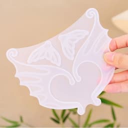 DIY Fish Tail Elf Ear Covers Silicone Molds Ear Clips Fairy Wing No Piercing Earrings Jewelry UV Epoxy Resin Mold Tools