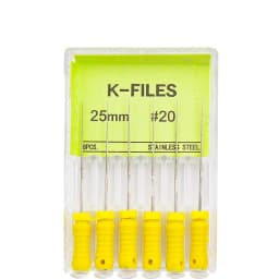 6Pcs/Pack Dental Endo Files Hand Use K Files Stainless Steel Root Canal Treatment Drills Endodontic Instruments