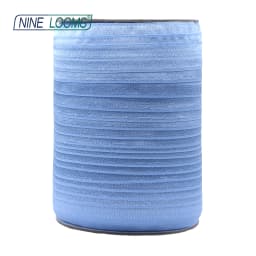 NINE LOOMS Plain Shiny Fold Over Elastics FOE 5/8" 15mm Spandex Band Tape Hair Tie Headband DIY Sewing Trim 50 100 Yard by Spool