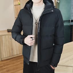 Men New Embroidered Cotton Padded Coat Men Slim Fit Parkas Men Outdoor Casual Cold Proof Jacket Autumn Winter Fashion Parkas