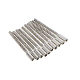 10 Pieces Stem Extensions Extenders Repair Watch Crown Stems 0.9mm Threads for Self Repairers Watchmakers