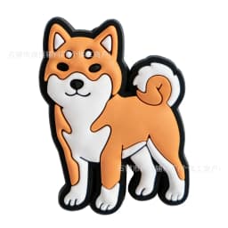 Cute New Dog Shoe Flower Hole Shoe Accessory Detachable PVC Soft Rubber Shoe Buckle Golden Retriever  Samoyed Shoes Charm