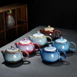 Exquisite Star Glaze Teapot 200ml Ceramic Kung Fu Tea Pot Puer Tea Pot 180ml Cup Set Heated Kettle Kettle Teeware Teware Teapot