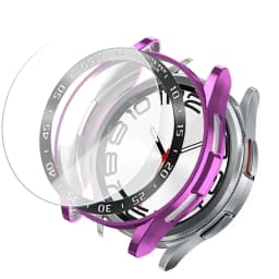 Tempered Glass+Bezel+Case For Samsung Galaxy Watch 6 Classic 43mm 47mm Cover TPU Bumper All-Around Protector Clear Screen Bezels