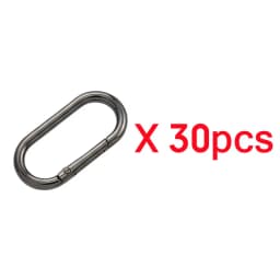 5-30pcs Oval Spring O Ring Openable 22-40mm Leather Bag Handbag Strap Buckle Connect Keyring Pendant Dog Chain Snap Clasp