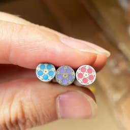 1piece 6mm Mosaic Pin for Knife Handle Decorative Rivets Colored Resin Filling Mosaics Rivets Nail Steel Tube Length 60mm