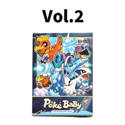 60Pcs Blind Box Vol1 2 PokeBaBy Cute DIY Card Pocket Monster Holographic 1996 Q151 Anime Version Classical Collection Card
