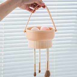 Makeup Brush Cleaning Bowl Beauty Egg Cleaning Tool Storage Set Brush Powder Puff Dry Cleaning Silicone Drying Shelf