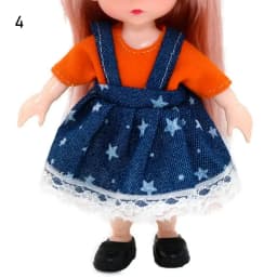 16cm Doll Clothes High-end Dress Up Mini Cute Dolls Skirt Suit Jeans Pants T-shirt Skirt Suit Kids Gift Toy DIY Doll Accessories