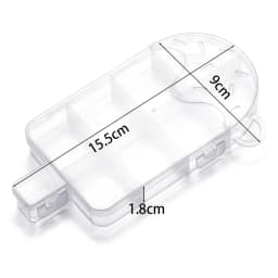 Various Shapes Transparent Plastic Storage Box Organizer Jewelry Container for Beads Art DIY Crafts Sewing Jewelry Supplies