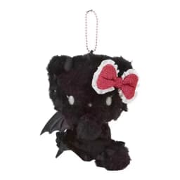 Cute Hello Kitty angel devil Gothic Y2K bow wing plush doll bag pendant soft hair jewelry girl birthday gift