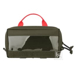 KRYDEX Tactical Large / Small Clear Top Insert Pouch Travel Camping Organizer Storage Hook & Loop Bag for D3 Tactical Backpack