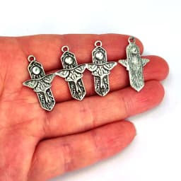 5pcs New DIY Bird Moon Tree Pendant Charm for Women Man Accessories
