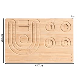 Eco-Friendly Bamboo Bead Board Perfect Tool for Jewelry Making and Beading Projects Bracelet Necklaces Design Beading Mats Trays