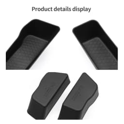 Smabee for BYD ATTO 2/Yuan UP 2024-2025 (With Gear Shift) TPE Front Rear Door Handle Storage Tray Door Pocket Organizer Car