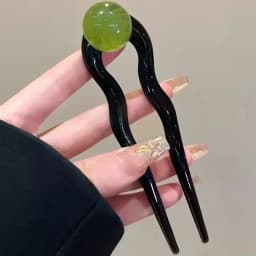 U-Shaped Hair Fork Fashion Tortoiseshell Acetate Bow Hairpin Geometric Design Headwear Hair Sticks Women Girls Hair Accessories