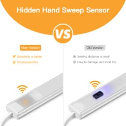 Hand Scan On Off Motion Sensor Cabinet Light COB LED Light Bar Night Light Kitchen Father's Day Gifts USB Table Lamp