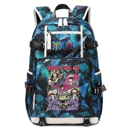 Anime Luffy Print Casual School Backpack Large Capacity Student Bookbag for Boys and Girls Travel Sport