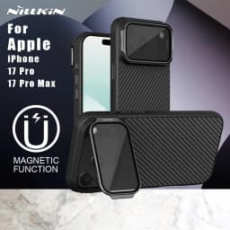 For iPhone 17 Pro Max / 17 Pro case CarboProp Fiber Magnetic Adapt Translucent Black Camera Cover Lens Back Cover Protection