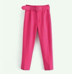 Spring Women's Slimming Versatile Belted Trousers Asymmetric Commute Sle High Waist Long Pants Casual Pants