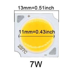 10pcs 3W 5W 7W 10W High Power LED Source Chip 13mm 20mm 24mm SMD LED COB Light Bulb LED Diode Light Lamp Spotlight Downlight DIY