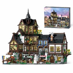 3867PCS Medieval Europe Town Building Blocks Set Architecture Street View Model Bricks DIY Assembly Toys for Adults Kids Gifts