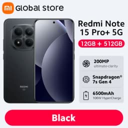 Global Version Xiaomi Redmi Note 15 Pro Plus 5G Smartphone 6500mAh 100W Hypercharge Snapdragon 7s Gen 4 CPU 6.83" AMOLED display