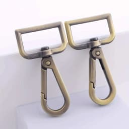 5pcs Metal Swivel Snap Hooks Lobster Lanyard Clasp for Strap Push Gate DIY Crafts Keychains Jewelry Purse Bag Making
