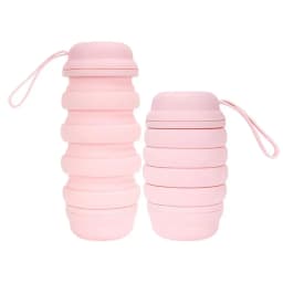 500ML Silicone Water Bottle Foldable Leak Proof Portable Sports Travel Water Bottles For Outdoor Travel Gym Hiking