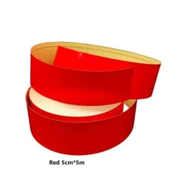 5cm/10cm/15cm/20cm*5m Red Reflective Tapes Glass Bead Plain Reflectors Waterproof Adhesive Stickers For Cars Truck Warning Signs