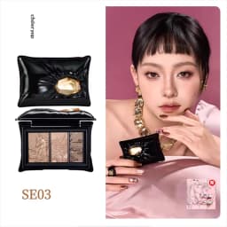 Chéeryep Glitter Eyeshadow Palette Highlighter Pigmented Neutral Browns Shimmer Finishes Professional Eye Shadow Cosmetics