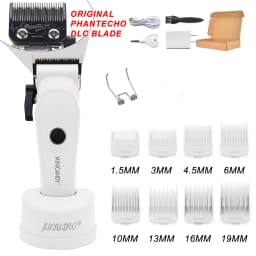 JUCAI Mini Candy Professional Hair Clipper for Men 7200RPM Brushless Motor Phantecho DLCBlade Base Charger Haircut Machine