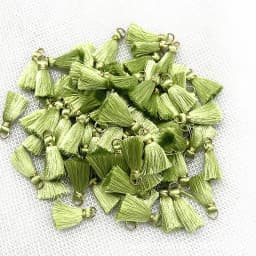 100/50Pcs 20mm Mini Metal Hanging Ring Tassel Trim Pendant DIY Craft Jewelry Handmade Earrings Decor Materials Fringe Trim