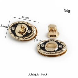 Moon,Round Shape Metal Push Lock Clasp Press Locks For Leather Craft Women Shoulder Bags Handbag Twist Turn Lock DIY Accessories