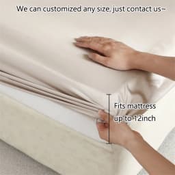 Mulberry Silk Fitted Sheet with Elastic Bands 23 Momme Pure Silk Mattress Covers for Single Double King Queen Bed Luxury Sheets