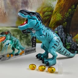 Electric Toy Large Size Walking Spray Lay Eggs Dinosaur Robot for Kids With Light Sound Mechanical Dinosaurs Model Toys