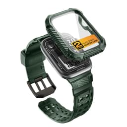 I-BLASON For Apple Watch 9/8/7 Case 45mm Armorbox Rugged Durable Watch Band with 2-Pack Built-in Tempered Glass Screen Protector