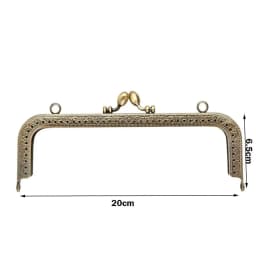 1Pc Purse Clasp Frame Bag Kiss Clasp Lock Vintage Metal Purse Frame for DIY Craft Purse Bag Making 8.5/10.5/12.5/15/20.5cm Sizes
