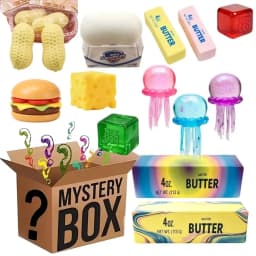 100+PCS Squish Fidget Surprise Unbox Toy Squeeze Sensory Toys Assorted Mixed NeeDoh Slow Rebound Stress Relief Surprise New