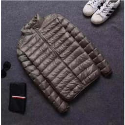 Ultra Light Down Jackets Feather Cotton Hoodie Autumn Winter Men Long Sleeve Zipper Waterproof Lightweight Coat Tops Oversize