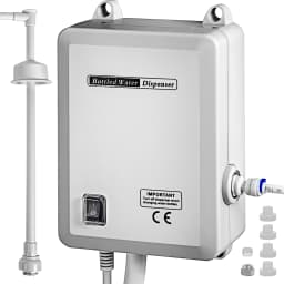 SucceBuy Water Bottle Dispenser Pump System Filter Softener Single/Double Pipe Reverse Osmosis Equipment for Ice Maker