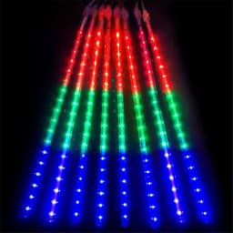 LED Meteor Shower Lamp Waterproof Snow Falling Raindrop Icicle Fairy Lights 50cm 8 Tubes Wedding Christmas Garland String Lights