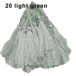 100Pcs Tassels 13cm Silky Floss Bookmark Tassels with Cord Loop Chinese Knot Tassel Fringe Jewelry Making DIY Craft Accessories