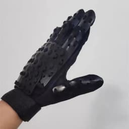 Metal Scale Armor Tactical Techwear Fingerless Gloves Man Woman Sci-fi Mecha Vintage Gothic Punk Hand Guard Cosplay Accessories